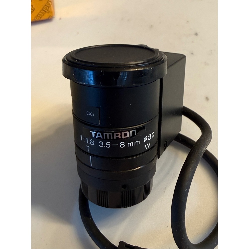 Tamron 3.5-8mm f/1.8‎ CCTV Lens Auto Iris 4-Pin CS Mount Japan Made Black